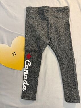 Canadiana - grey leggings. Size 2